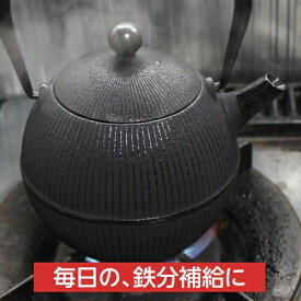 【ご予約受付中】 南部鉄器 鉄瓶 南部鉄瓶 直火 0.8L 手まり 鉄分補給 鉄分不足 貧血予防 白湯 やかん ホーロー加工なし 岩手県 日本製