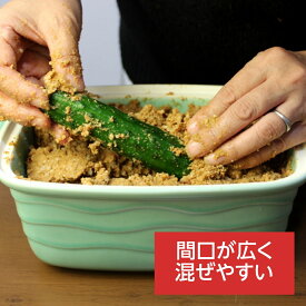 【今ならP10倍】 日本製 ぬか漬け 容器 陶器 2L 冷蔵庫 水抜き器付き ぬか床容器 ブルー/ホワイト 萬古焼 四日市 千陶千賀陶器