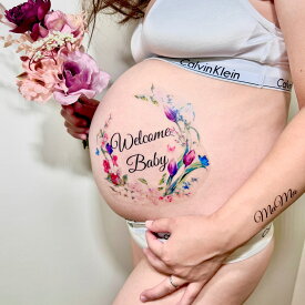 ヴィオラ BabyRiver Baby マタニティフォトシール ブランド 可愛い プレゼント 贈り物 マタニティペイントシール マタニティ フォトシール タトゥーシール ボディーシール マタニティシール マタニティーシール