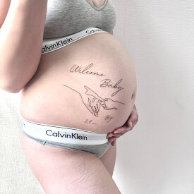 指繋ぎ BabyRiver Baby マタニティフォトシール ブランド 可愛い プレゼント 贈り物 マタニティペイントシール マタニティ フォトシール タトゥーシール ボディーシール マタニティシール マタニティーシール