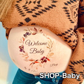 ドライフラワー BabyRiver Baby マタニティフォトシール ブランド 可愛い プレゼント 贈り物 マタニティペイントシール マタニティ フォトシール タトゥーシール ボディーシール マタニティシール マタニティーシール