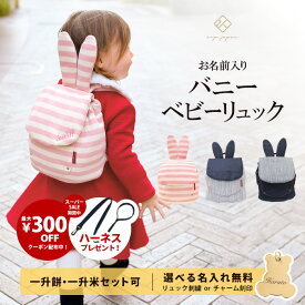 ＼SS期間中ハーネスプレゼント／バニーリュック 一升餅リュック うさぎ耳 令和7年産 新米 うさ耳 ベビーリュック 名入れ無料 1歳 誕生日プレゼント リュック 小分け 一升餅 一升米 一生餅 一生米 選び取りカード 一升餅セット出産祝い 【最短翌日配達】