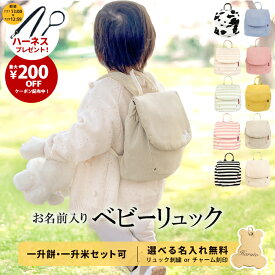 令和7年新米 名入れ無料 ベビー リュック 一升餅リュック 1歳 誕生日 プレゼント ベビーリュック ピンク かわいい 名入れ リュックサック 一升餅セット 小分け 一升米 一升餅 贈り物 男の子 女の子 選び取りカード 出産祝い