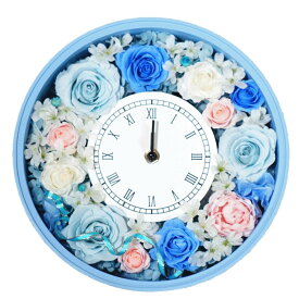 まるで花束を飾っているような 花時計 フラワークロック 時計 置き時計 掛け時計 花 フラワー プリザーブドフラワー 母の日 クリスマス ギフト プレゼント 贈り物