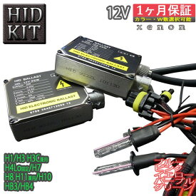 12V車専用 HIDキット【H1 H3 H3C H4Lo固定 H7 H8 H10 H11 HB3 HB4 HB5Lo固定】バルブ形状/カラー5色選択可 ▼ ヘッドライト フォグランプ 6000K〜30000K 外装パーツ XENON キセノン 35W 55W 宅急便送料無料！