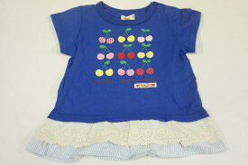 【あす楽対応】【Youpi!/ユッピー】半袖TシャツCOLORFUL PRETTY CHERRY（ネイビー）152-19043 女児Tシャツ80cm-95cm