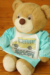 ベルコット PEANUTSスヌーピー袖付きお食事用エプロンSN-9054