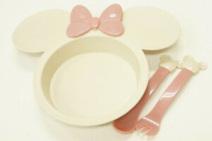 錦化成ミニーマウス アイコン小皿&スプーン・フォークセットPXBE
