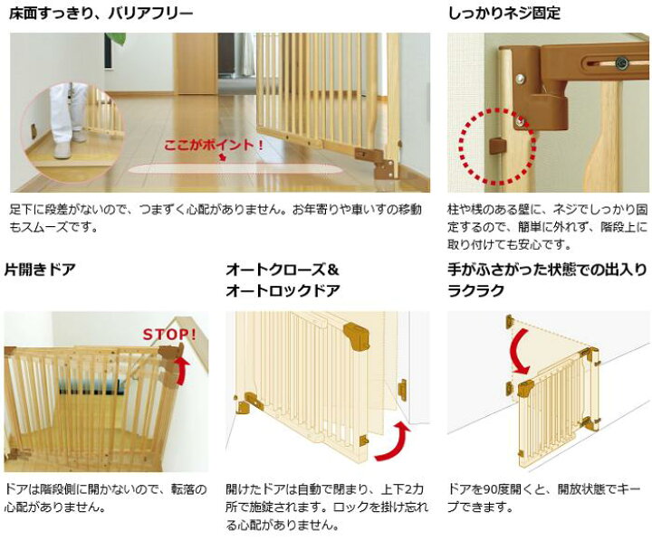 楽天市場】【送料無料/一部地域除く】リッチェル階段上でも使える木の 