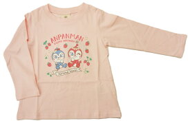 【あす楽対応】ナカタBANDAI それいけ！アンパンマンガールAライン長袖Tシャツドキンちゃんコキンちゃんイチゴ柄PA3447天竺素材綿100%(90-100cm)