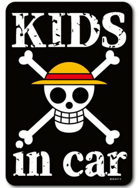 楽天市場 メール便利用 送料無料 ゼネラル セーフティサインkids In Car One Piece麦わらの一味 Lcs 523 Cute Baby