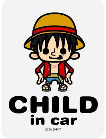 【メール便利用！送料無料】ゼネラル セーフティサインCHILD IN CAR ONE PIECEパンソンワークスコラボ ルフィLCS-048