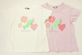 【メール便利用！送料無料】エリック・カールはらぺこあおむし半袖Tシャツ(little love bug)女の子SH3162天竺綿100%