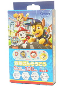 スケーター パウパトロール救急ばんそうこうMサイズ(19mmX72mm)100枚入(QQB100M)