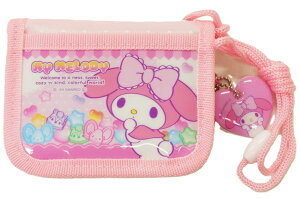 【メール便利用!送料込み】サンアート ネックコード付きRFウォレット マイメロディMM-1443