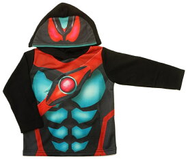 【メール便利用！送料込み】BANDAI仮面ライダーゼッツ変身パーカー長袖KAMEN RIDER ZEZTZ EQ8907(フード付きトレーナー)裏毛素材(100-130cm)
