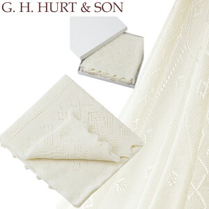 W[GC`n[gAhT G.H.HURT&SON  mE[V[ pMtgBOX/bsOt G.H.HURT&SON Super Fine Merino Wool Christening Shawl V[ mE[ [X xr[V[