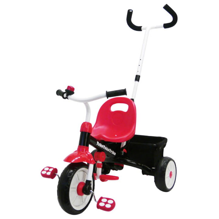 楽天市場 ヤトミ トコトコトライク レッド 三輪車 Tokotokotrike キャノピー 子供 外遊び 乗り物 乗用玩具 キッズ プレゼント 子ども 3輪車 3way シンプル 赤 かじとり カジツキ 赤ちゃんデパート