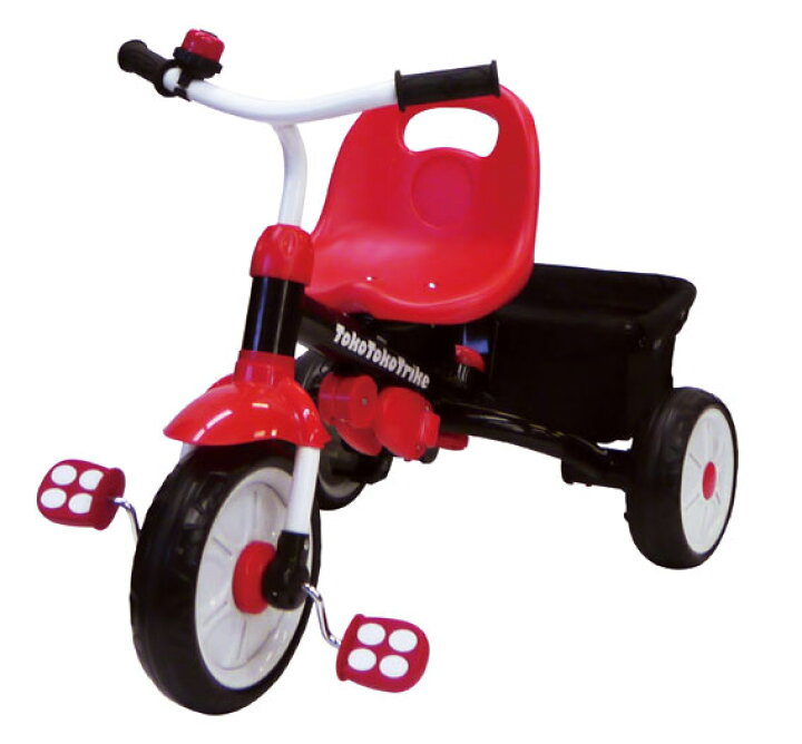 楽天市場 ヤトミ トコトコトライク レッド 三輪車 Tokotokotrike キャノピー 子供 外遊び 乗り物 乗用玩具 キッズ プレゼント 子ども 3輪車 3way シンプル 赤 かじとり カジツキ 赤ちゃんデパート