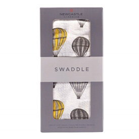 【P2倍　11/14〜11/15】【ニューキャッスルクラシックス】スワドル バンブーモスリン 1枚入り【NC-SB458 】Hot Air Balloon【日本正規品】おくるみ