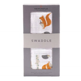 【P2倍　11/14〜11/15】【SKO】【ニューキャッスルクラシックス】スワドルコットンモスリン 1枚入り【NC-SC609】 Forest friends 【日本正規品】Newcastle Classics　おくるみ