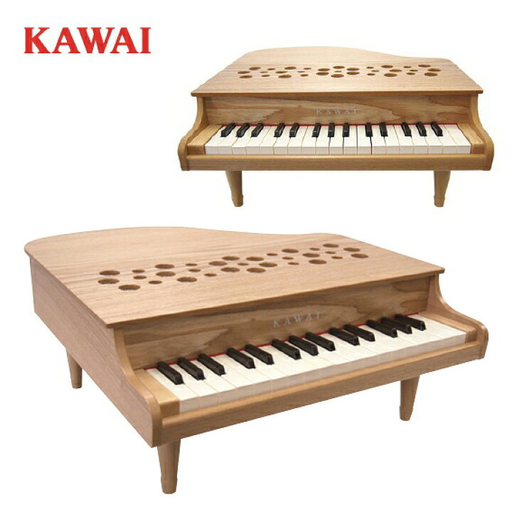 楽天市場】【カワイ】ミニピアノ P-32 【1164】（ナチュラル）（屋根が 