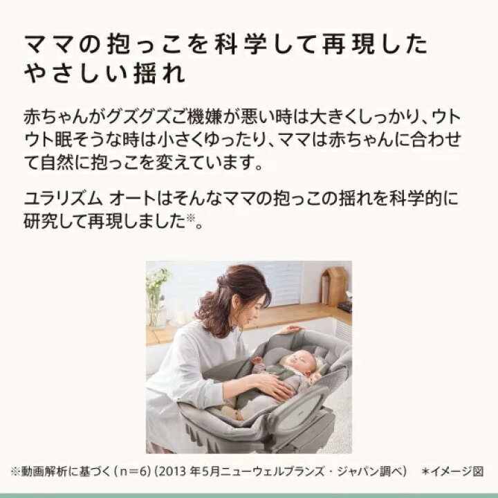 楽天市場】アップリカ ユラリズム オート AD【2210864】電動スウィング 