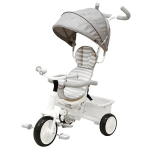 【最大450円OFFクーポンキャンペーン】【ヤトミ】トコトコライク グレークォーツ 三輪車 TokoTokoTrike キャノピー 子供 外遊び 乗り物 乗用玩具 キッズ プレゼント 子ども 3輪車 3way シンプル グレー かじとり カジツキ ホワイト【11/1 00:00-11/6 09:59】