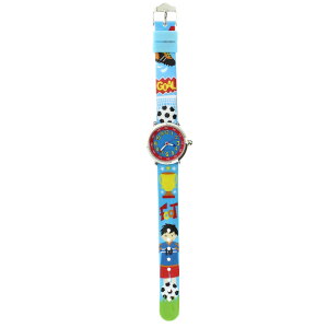 【ベビーウォッチ/babywatch】ゴール子ども用プリント柄ベルト腕時計「コフレ」/COFFRETgoal【babywatchベイビーウォッチ子供用子ども用キッズウォッチ時計ギフトパリ】【楽ギフ_包装】