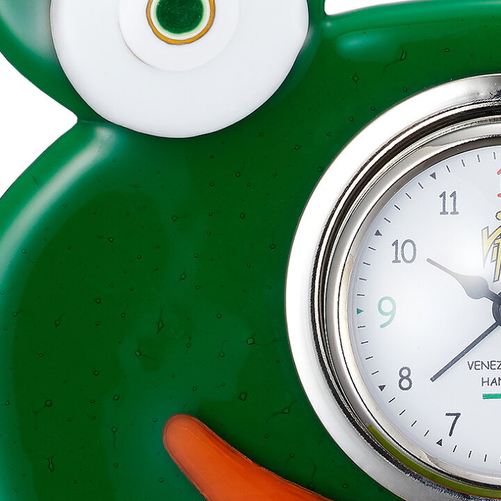 楽天市場 目覚まし時計 置き時計 置時計 おしゃれ Vitra ヴィトラ キャラクター かわいい カエル Rana Frog ベネチアングラス キッズ アナログ 輸入雑貨 イタリア インテリア 伝統工芸品 ガラス アート ヨーロピアン La Boutique Montres A Paris