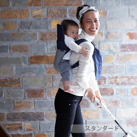 昔ながらのおんぶひも スタンダード／デニム／ヒッコリー（オモテ）