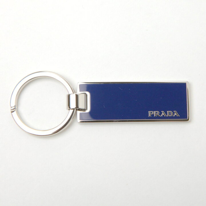 楽天市場】プラダ キーホルダー PRADA ロゴ入りメタル プレート 