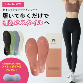 【店舗内最大P19倍】 ダイエット インソール ピットソール 正規品 中敷き 疲れない 脚痩せ 美脚 体幹 姿勢矯正 姿勢改善 骨盤サポート 脚トレ 足トレ 筋トレ 歩行姿勢 足裏 アーチ サポート 美姿勢 ぽっこりお腹 ふくらはぎ トレーニング pitsole BMZ 単品
