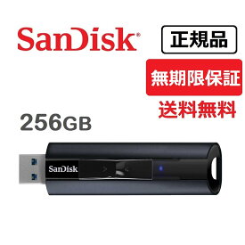 【送料無料】メーカー正規品　無期限製品保証　SanDisk(サンディスク) 　SanDisk Extreme PRO USB 3.2 ソリッドステート フラッシュドライブ USBメモリ 256GB