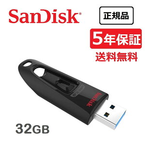 yS̃[J[5Nۏ؁z 32GB USB SanDisk Ultra USB 3.0 tbVhCu TfBXN Eg tbV USB[ ] ő130MB/b SDCZ48-032G-J46 yKîݎ戵