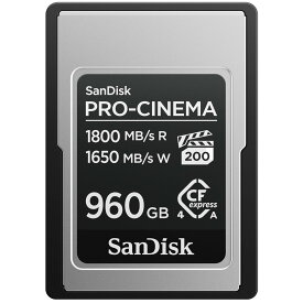 【安心のメーカー無期限保証！】 960GB PRO-CINEMA　Cfexpress Type Aカード SanDisk サンディスク高速データ転送 最大1500MB/秒 メーカー正規品 SDCFEA-960G-GH4NN 撮影 編集向け【国内正規品】