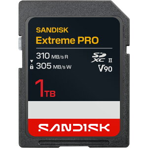 �y���S�̃��[�J�[�������ۏ؁z 1TB SD�J�[�h SanDisk SD Extreme Pro V90 �T���f�B�X�N �G�N�X�g���[���v�� UHS-II�J�[�h �������K�i ���[�J�[���K�i SDSDXDE-1T00-GHJIN