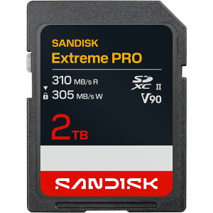 �y���S�̃��[�J�[�������ۏ؁z 2TB SD�J�[�h SanDisk SD Extreme Pro V90 �T���f�B�X�N �G�N�X�g���[���v�� UHS-II�J�[�h �������K�i ���[�J�[���K�i SDSDXDE-2T00-GHJIN