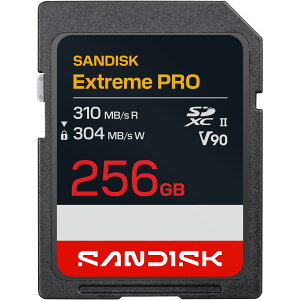 �y���S�̃��[�J�[�������ۏ؁z 256GB SD�J�[�h SanDisk SD Extreme Pro V90 �T���f�B�X�N �G�N�X�g���[���v�� UHS-II�J�[�h �������K�i ���[�J�[���K�i SDSDXDE-256G-GHJIN
