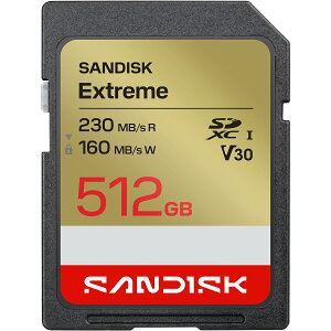 �y���S�̃��[�J�[�������ۏ؁z 512GB SD�J�[�h SDXC SanDisk Extreme �T���f�B�X�N �G�N�X�g���[�� SD UHS-I�J�[�h U3 V30 �������K�i ���[�J�[���K�i SDSDXV9-512G-GHQIN