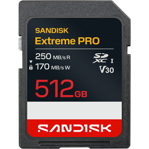 �y���S�̃��[�J�[�������ۏ؁z 512GB SD�J�[�h SanDisk Extreme Pro �T���f�B�X�N �G�N�X�g���[�� �v�� SDXC SD UHS-I�J�[�h �������K�i ���[�J�[���K�i SDSDXXJ-512G-GHQIN