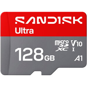 �y���S�̃��[�J�[10�N�ۏ؁z SD�ϊ��A�_�v�^�t�� 128GB microSD�J�[�h �}�C�N��SD�J�[�h SanDisk Ultra �T���f�B�X�N �E���g�� ���[�J�[���K�i �������K�i SDSQUJQ-128G-GH3MA