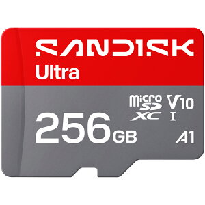 �y���S�̃��[�J�[10�N�ۏ؁z SD�ϊ��A�_�v�^�t�� 256GB microSD�J�[�h �}�C�N��SD�J�[�h SanDisk Ultra �T���f�B�X�N �E���g�� ���[�J�[���K�i �������K�i SDSQUJQ-256G-GH3MA
