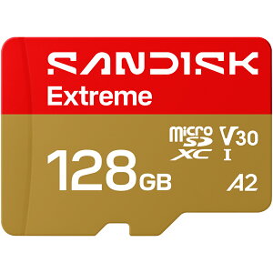 �y���S�̃��[�J�[�������ۏ؁z SD�ϊ��A�_�v�^�t�� 128GB microSD�J�[�h �}�C�N��SD�J�[�h SanDisk Extreme �T���f�B�X�N �G�N�X�g���[�� microSDXC ���[�J�[���K�i SDSQXH9-128G-GHQMA