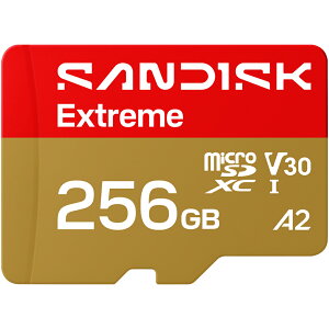 �y���S�̃��[�J�[�������ۏ؁z SD�ϊ��A�_�v�^�t�� 256GB microSD�J�[�h �}�C�N��SD�J�[�h SanDisk Extreme �T���f�B�X�N �G�N�X�g���[�� microSDXC ���[�J�[���K�i SDSQXH9-256G-GHQMA