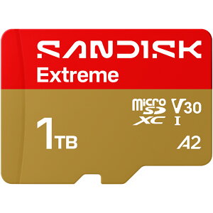 �y���S�̃��[�J�[�������ۏ؁z SD�ϊ��A�_�v�^�t�� 1TB microSD�J�[�h �}�C�N��SD�J�[�h SanDisk Extreme �T���f�B�X�N �G�N�X�g���[�� microSDXC ���[�J�[���K�i SDSQXH9-1T00-GHQMA
