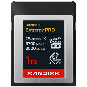 �y���S�̃��[�J�[�������ۏ؁z 1TB CFexpress Type B �J�[�h SanDisk �T���f�B�X�N �G�N�X�g���[�� �v�� CFexpress 4.0 Type B PCIe Gen4 �ő�Ǎ�3700MB/�b �ő发��3500MB/�b �Œ᎝������1950MB/�b ���[�J�[���K