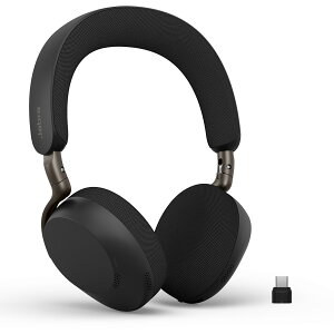 Jabra �w�b�h�Z�b�g Evolve3 75 UC Link390c Black ���� ���� �w�b�h�z�� �}�C�N�t�� 2�䓯���ڑ� Bluetooth5.3 �A�_�v�e�B�u�m�C�Y�L�����Z�����O �Œ�25���Ԓʘb �}���[�d ���U�[�N�b�V���� �T�C�h�g�[��