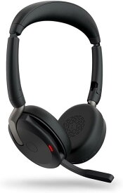【安心のメーカー2年保証】 Jabra Evolve2 65 FlexLink380c UC Stereo Wireless Charger ワイヤレスヘッドセット Bluetooth ノイズキャンセリング 折りたたみ式・ハイブリッドANC Zoom Google Meet認定 26699-989-889