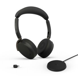 【安心のメーカー2年保証】Jabra Evolve3 65 Flex ワイヤレス ヘッドセット UC USB-C Bluetooth 折りたたみ Adaptive ANC ブラック ワイヤレス充電パッド 36699-989-889 36699-989-899